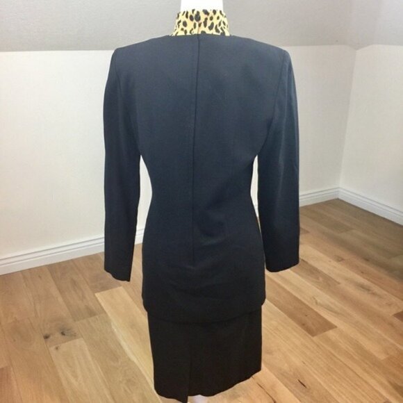 Vintage 90’s Depeche Mode Leopard Black Dress - Picture 7 of 12